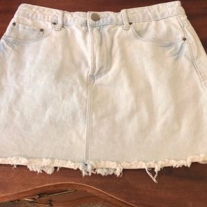 Forever 21 Light Wash Denim Mini Skirt!